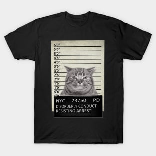 Cat Mugshot NYC T-Shirt